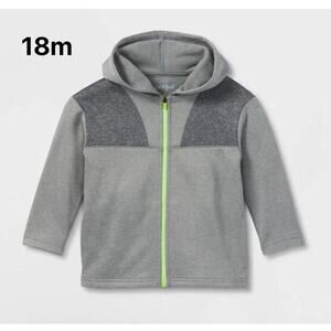 Cat&Jack Jacket Toddler Kids Boy Fleece Casual Lightweight Sweatshirt Hooded 18m